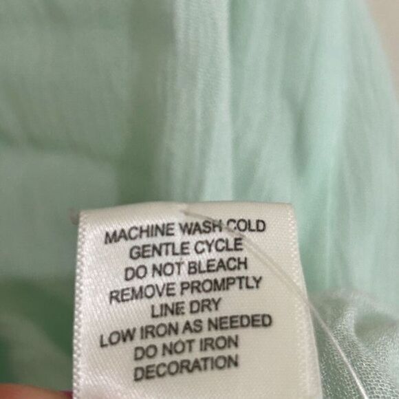 LOVE STITCH Beaded Gauze Halter Tunic Top Size M Embellished Sleeveless Boho - Picture 9 of 11